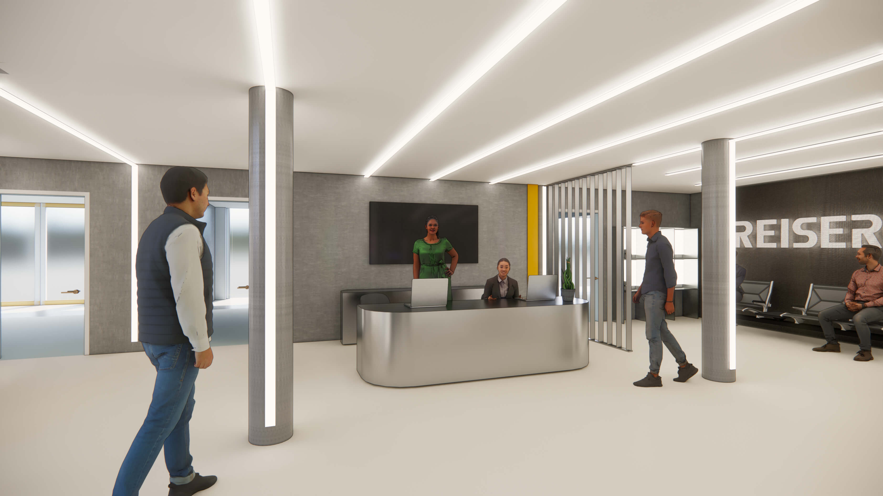 WOU Architects Innenarchitektur Foyer Reiser WOU Architects Innenarchitektur Foyer Reiser