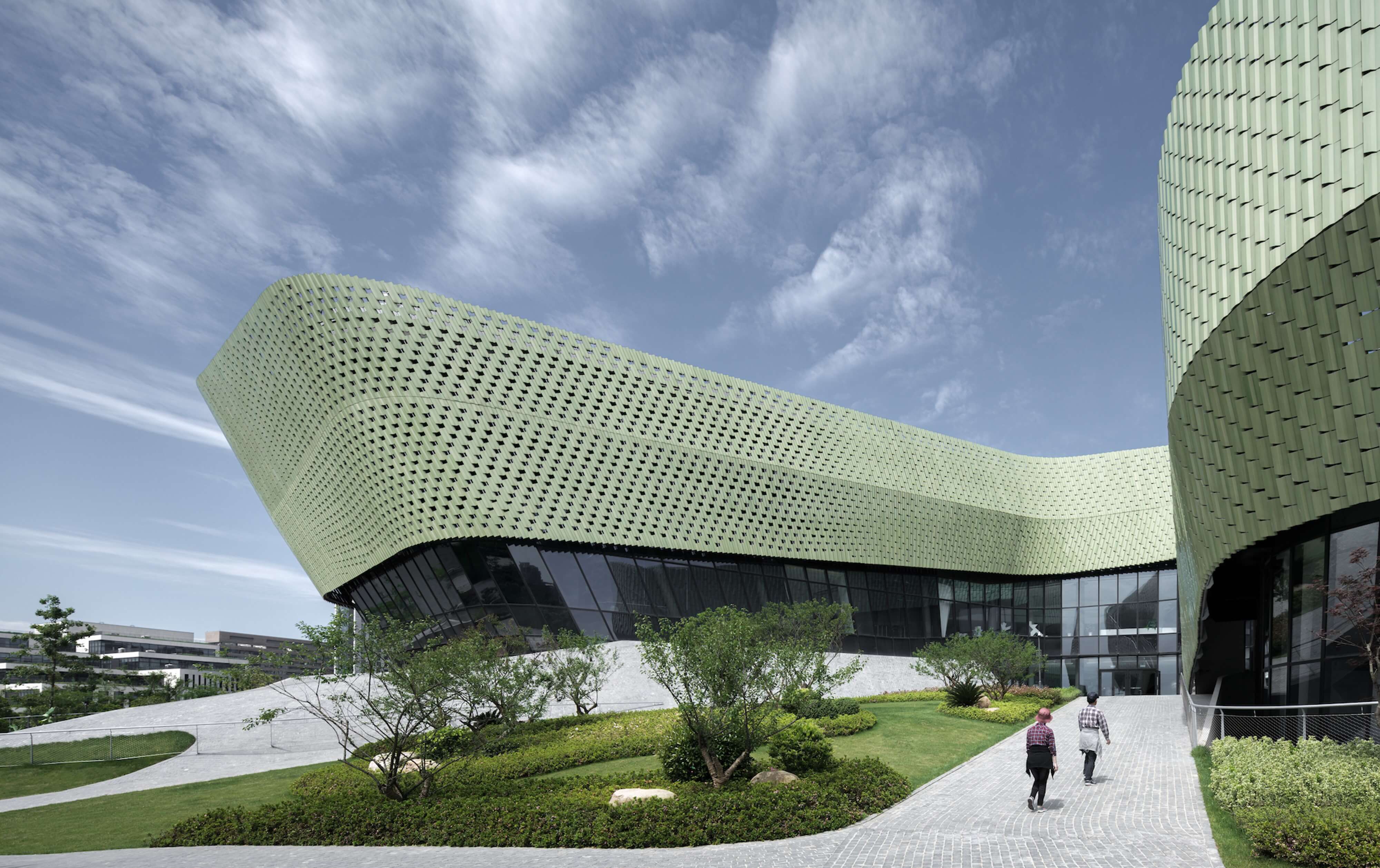 WOU Architektur Museum Ningbo China Fassade Keramik WOU Architektur Museum Ningbo China Fassade Keramik